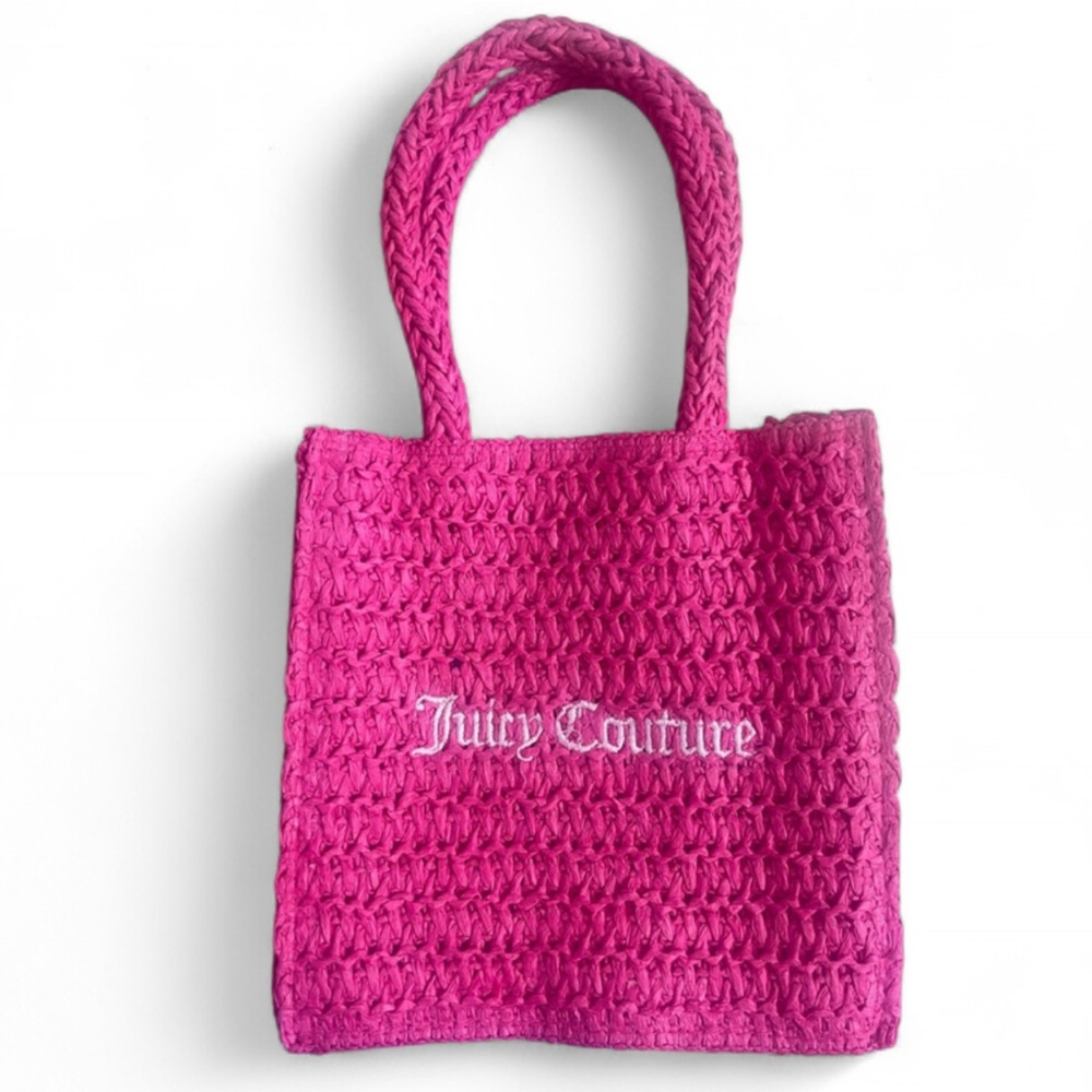 Juicy Couture Hot Pink Viva La Juicy woven bag